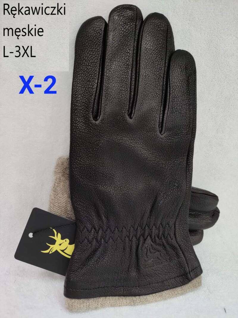 Rękawiczki skórzane damskie Roz L-3XL, 1 kolor Paczka 10 szt